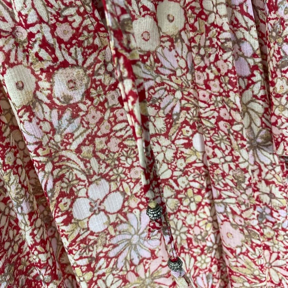 Free People Size M Flowy Floral Boho Maxi Dress - Picture 5 of 12